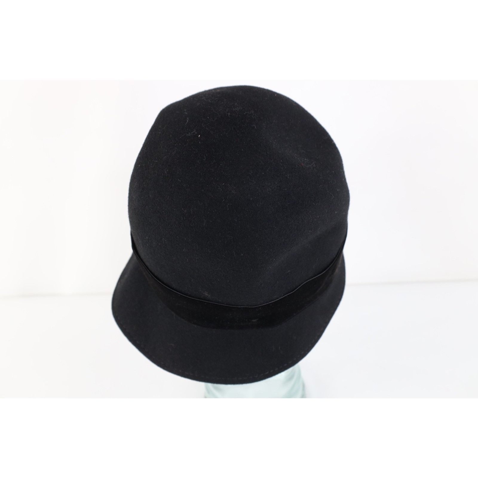 Vintage Vintage 50s Streetwear Felt Wool Flower Band Cloche Hat Cap Size ONE SIZE - 4 Thumbnail