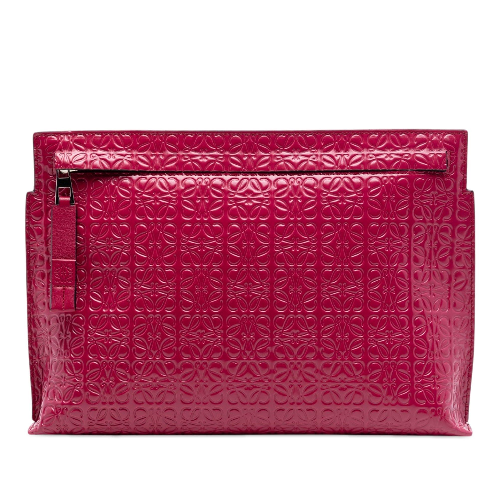 Loewe Embossed Calfskin Anagram Repeat T Pouch Size ONE SIZE - 1 Thumbnail