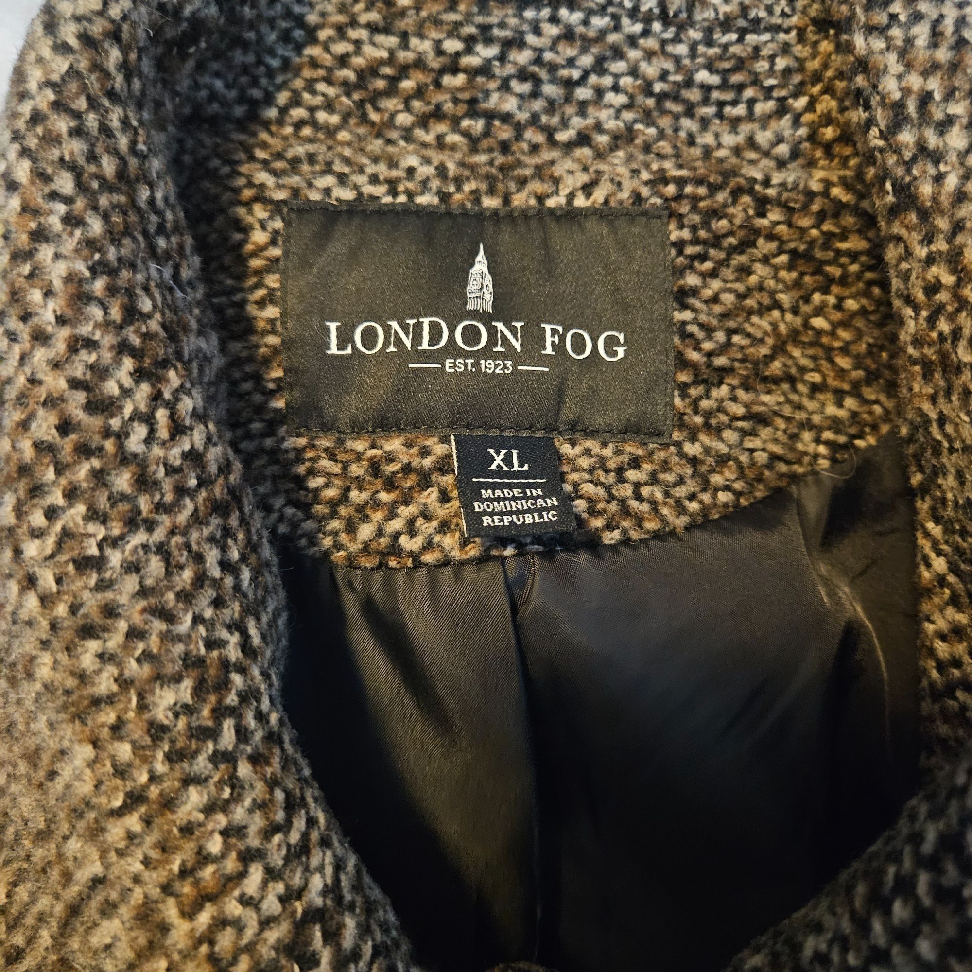 London Fog London Fog Women XL Tweed Wool Coat Brown Old Money Quiet Lu Size XL / US 12-14 / IT 48-50 - 4 Thumbnail