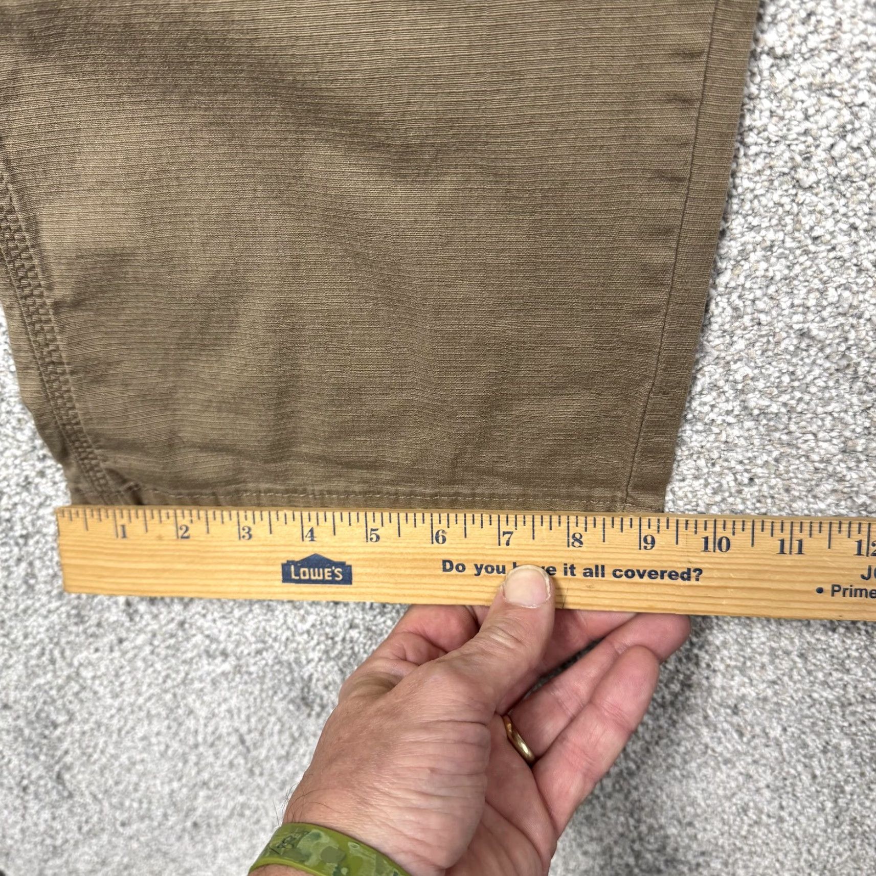 Wrangler Wrangler Mens Pants 40x29.5 Khaki Stretch Utility Pockets Workwear Size US 40 / EU 56 - 3 Thumbnail