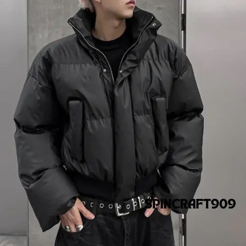 VIBE Black Long Neck Puffer Jacket Size US M / EU 48-50 / 2 - 1 Thumbnail
