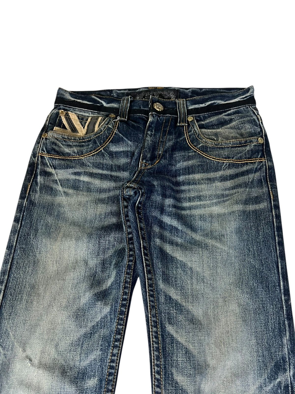 Japanese Brand Red Pepper Flare Denim Jean Size US 30 / EU 46 - 3 Thumbnail