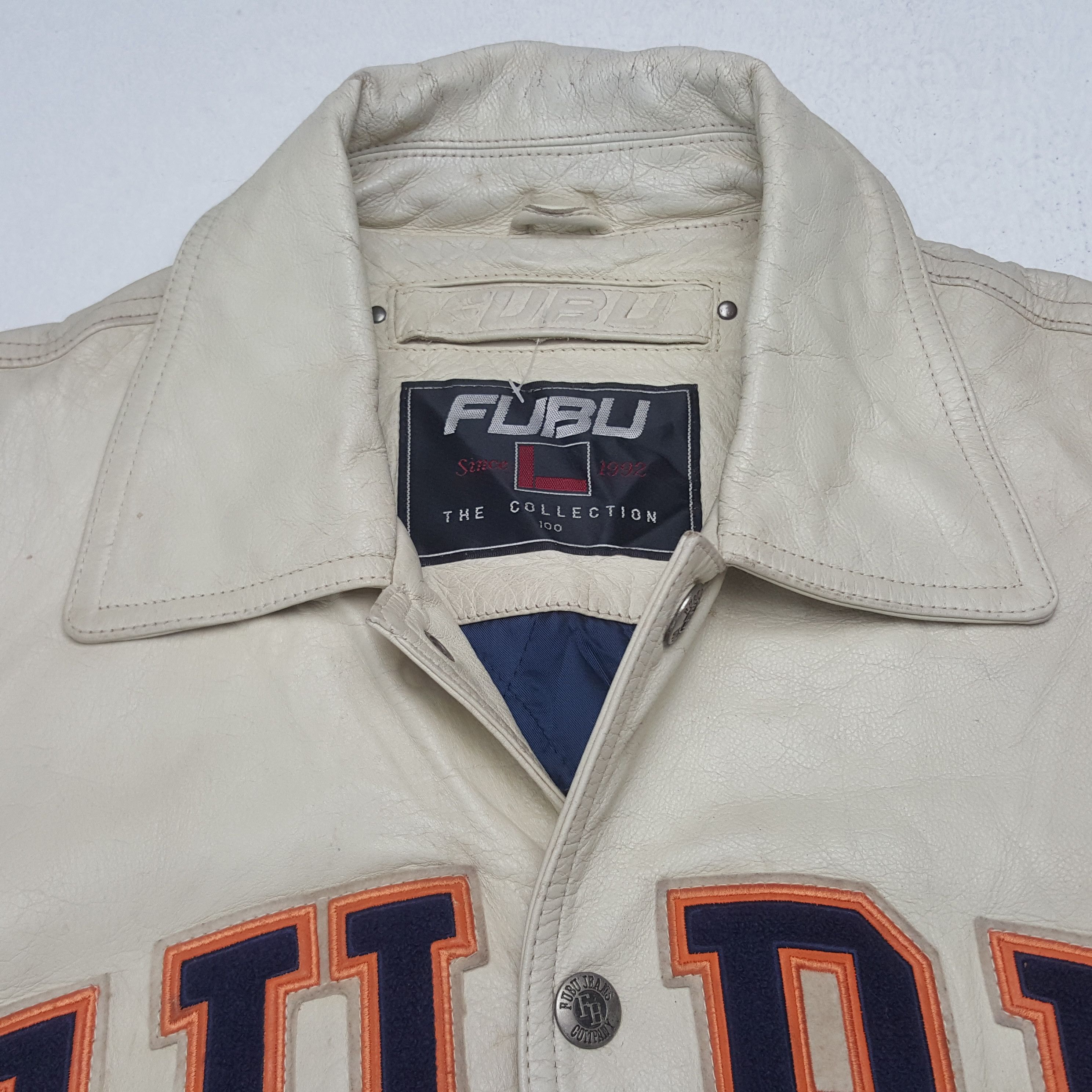 Fubu × Vintage Vintage Fubu American Style Leather Jacket C286N4 Size US L / EU 52-54 / 3 - 5 Thumbnail
