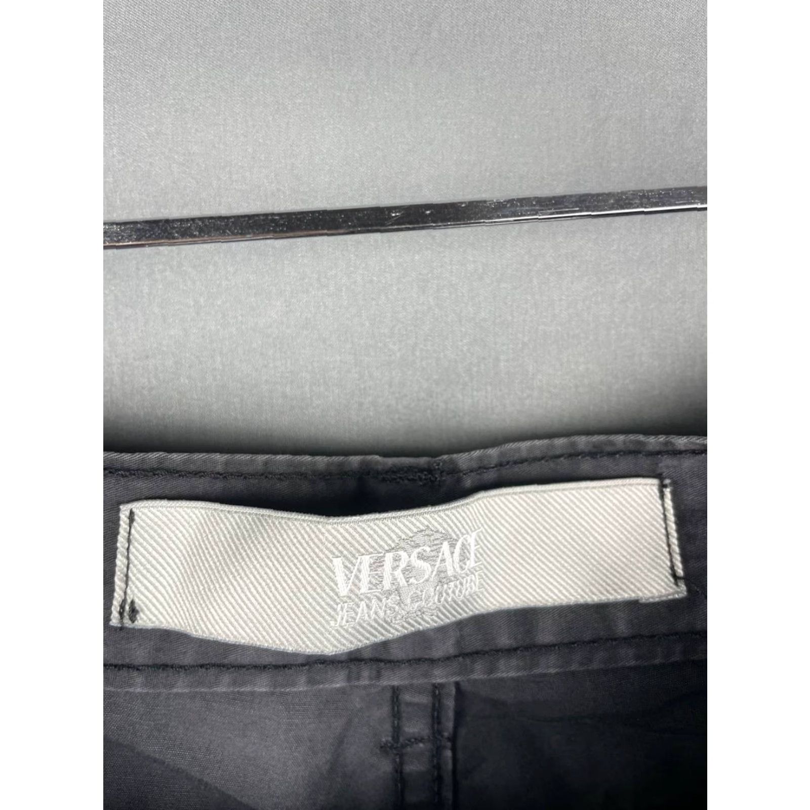 Versace Jeans Couture Versace Jeans Couture Mens Denim Jeans Size 34 Gray Cotton Straight Leg Biker Jeans Size US 34 / EU 50 - 3 Thumbnail