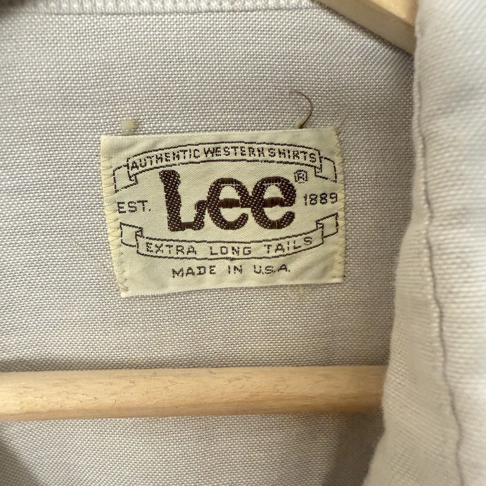 Lee Vintage LEE Western 70s Union Pearl Snap Cowboy Shirt Gray Size US L / EU 52-54 / 3 - 3 Thumbnail