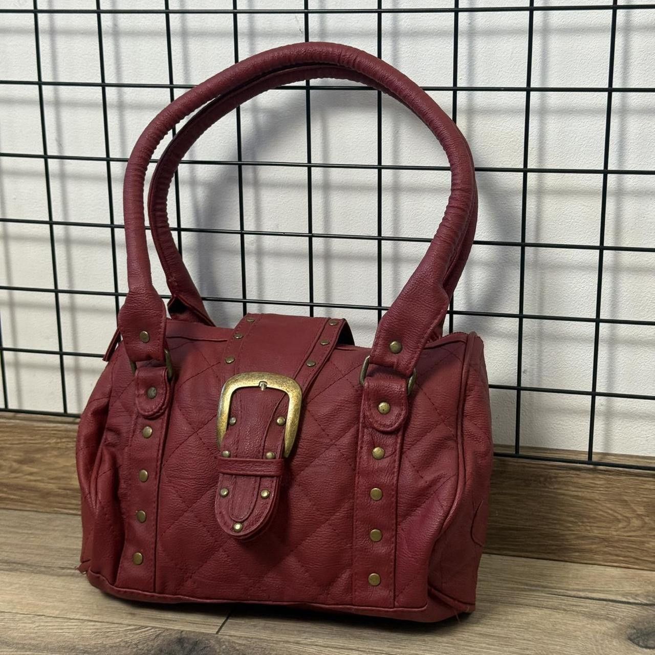 Vintage Vintage 2000s Red Leather Bag Affilaction Size ONE SIZE - 2 Thumbnail