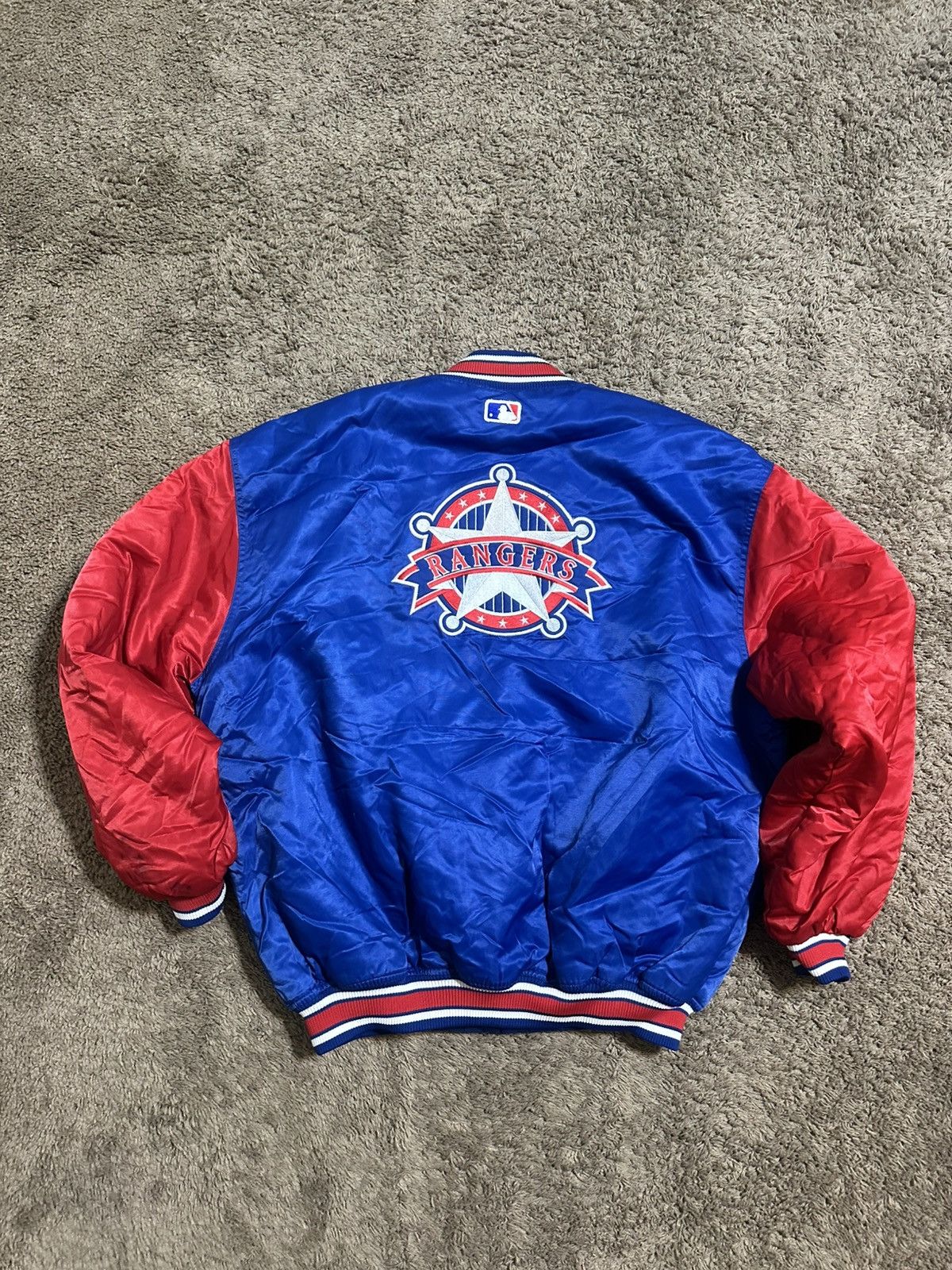 MLB Vintage MLB Starter Texas Rangers jacket 00s size 2XL Size US XXL / EU 58 / 5 - 6 Thumbnail