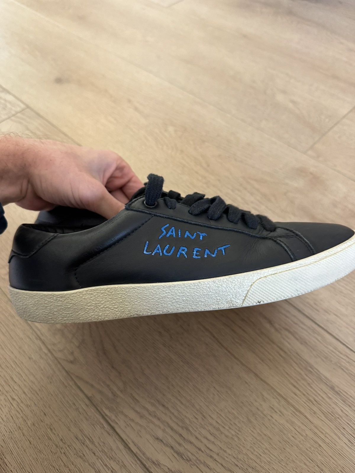 Saint Laurent Paris Court Sig Low Leather Size US 8 / EU 41 - 1 Thumbnail