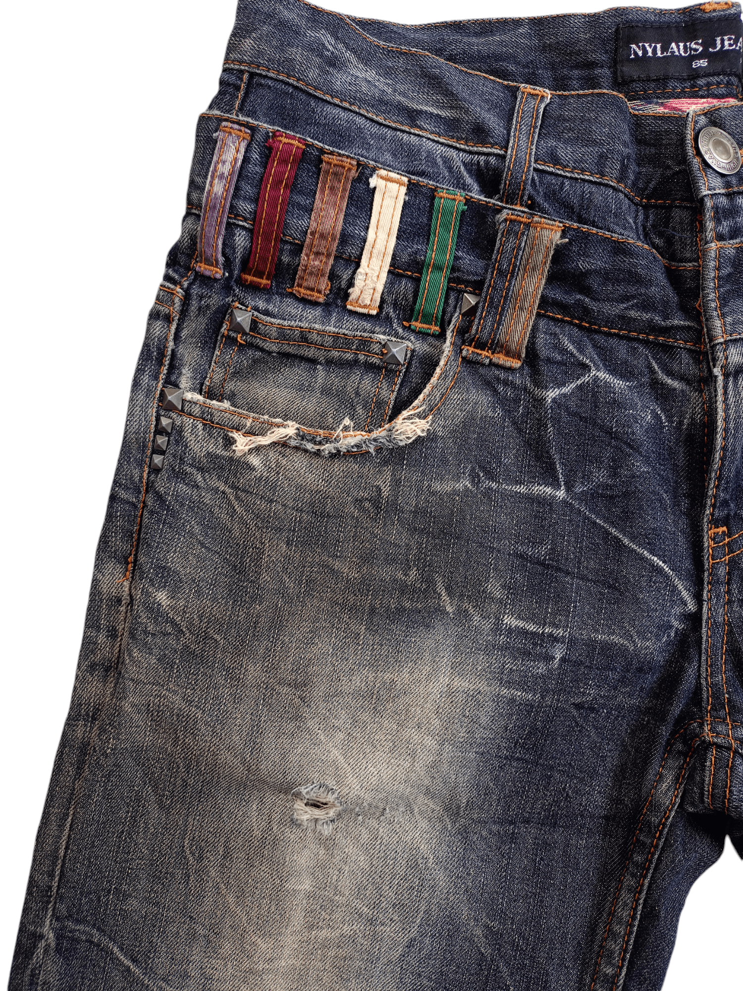 Japanese Brand × Vintage NYLAUS JEANS Japanese Brand Vintage Streetwear Denim Size US 32 / EU 48 - 3 Thumbnail