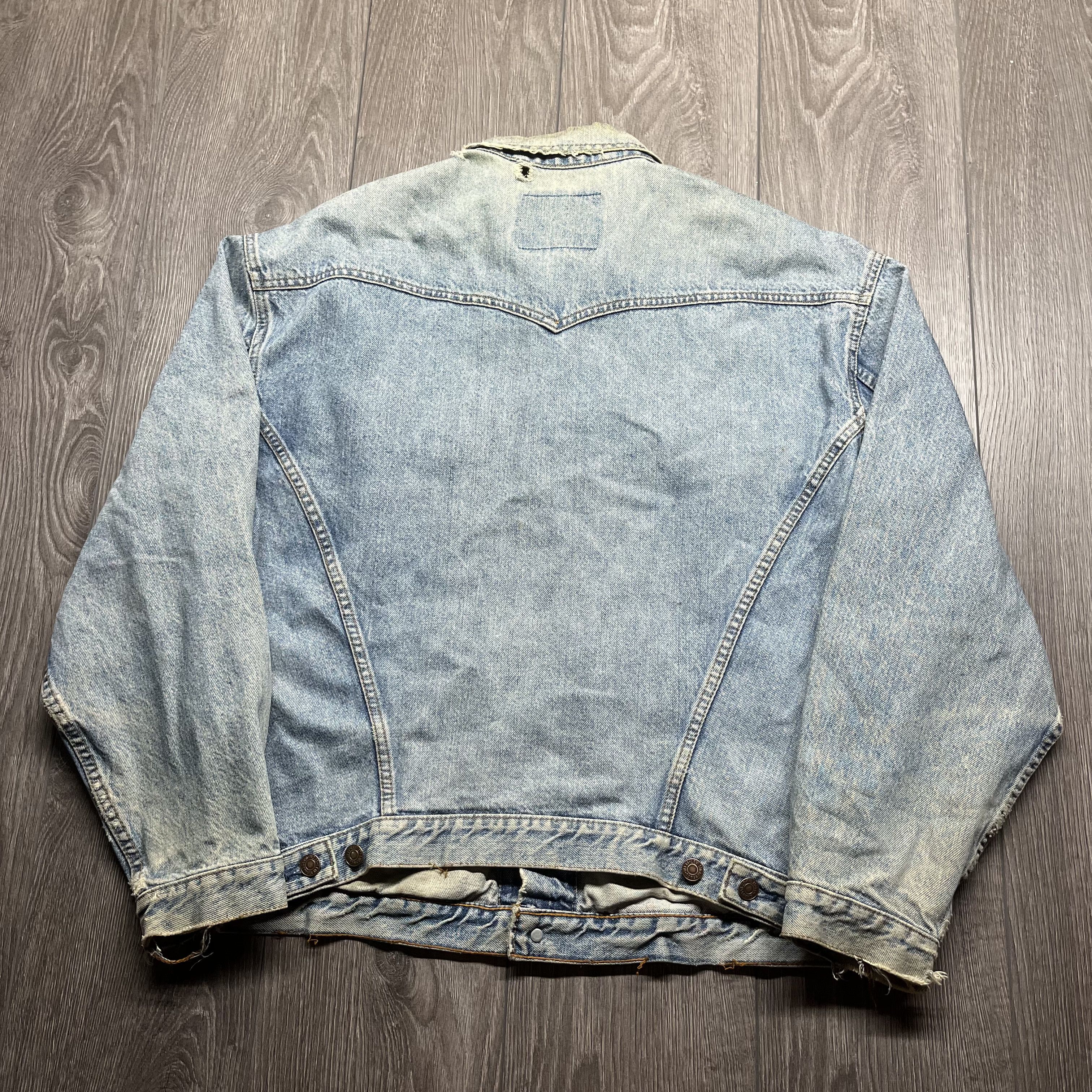 Levi's × Vintage Vintage Levis Strauss 1990s Denim Trucker Jacket XL Size US XL / EU 56 / 4 - 10 Thumbnail