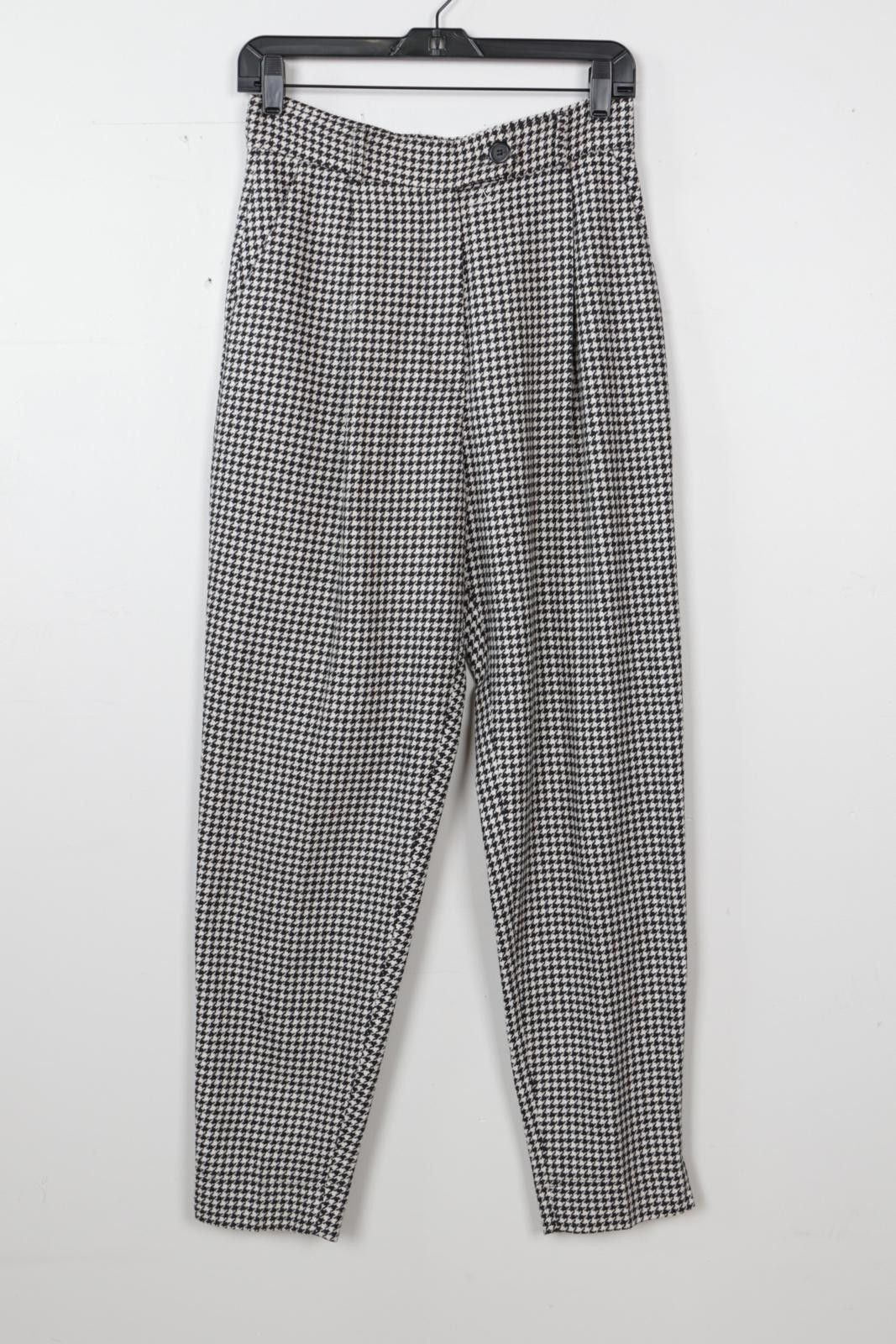 Other 90s Cheap and Chic by Moschino Houndstooth Straight-Leg-Pant Size 27" / US 4 / IT 40 - 1 Thumbnail