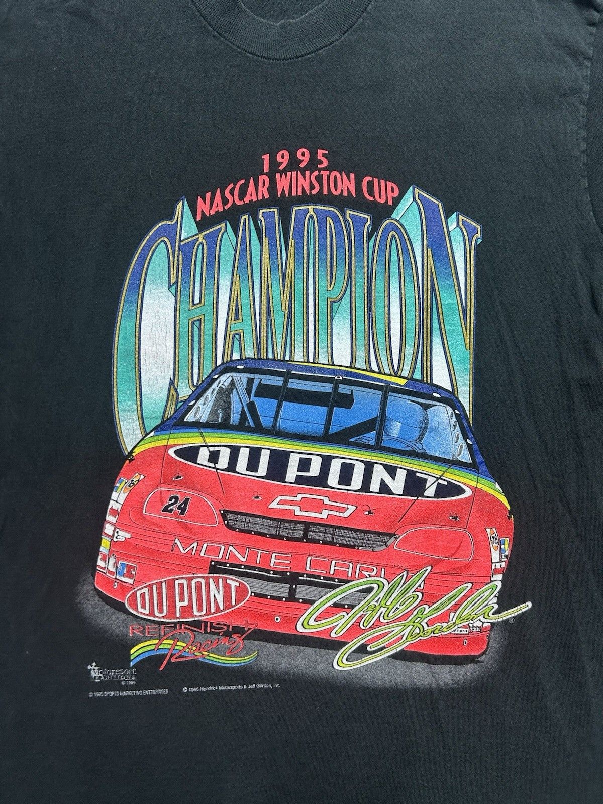 Vintage Vtg 90s t shirt 1995 Winston cup nascar Jeff Gordon large Size US L / EU 52-54 / 3 - 2 Thumbnail