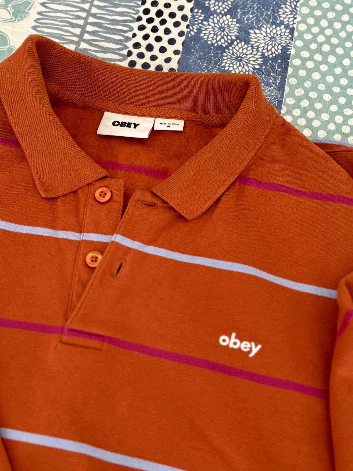 Obey Obey - Long Sleeves Polo Size US M / EU 48-50 / 2 - 1 Thumbnail