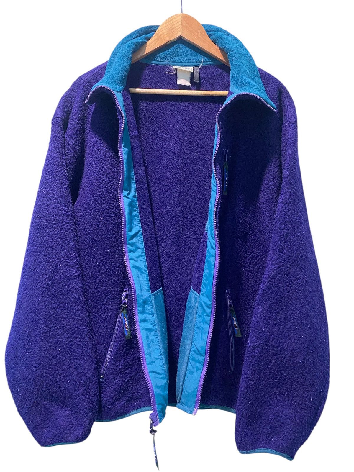 L.L. Bean Vintage 90s L.L. Bean Deep Pile Sherpa Fleece Jacket Size US XL / EU 56 / 4 - 3 Thumbnail