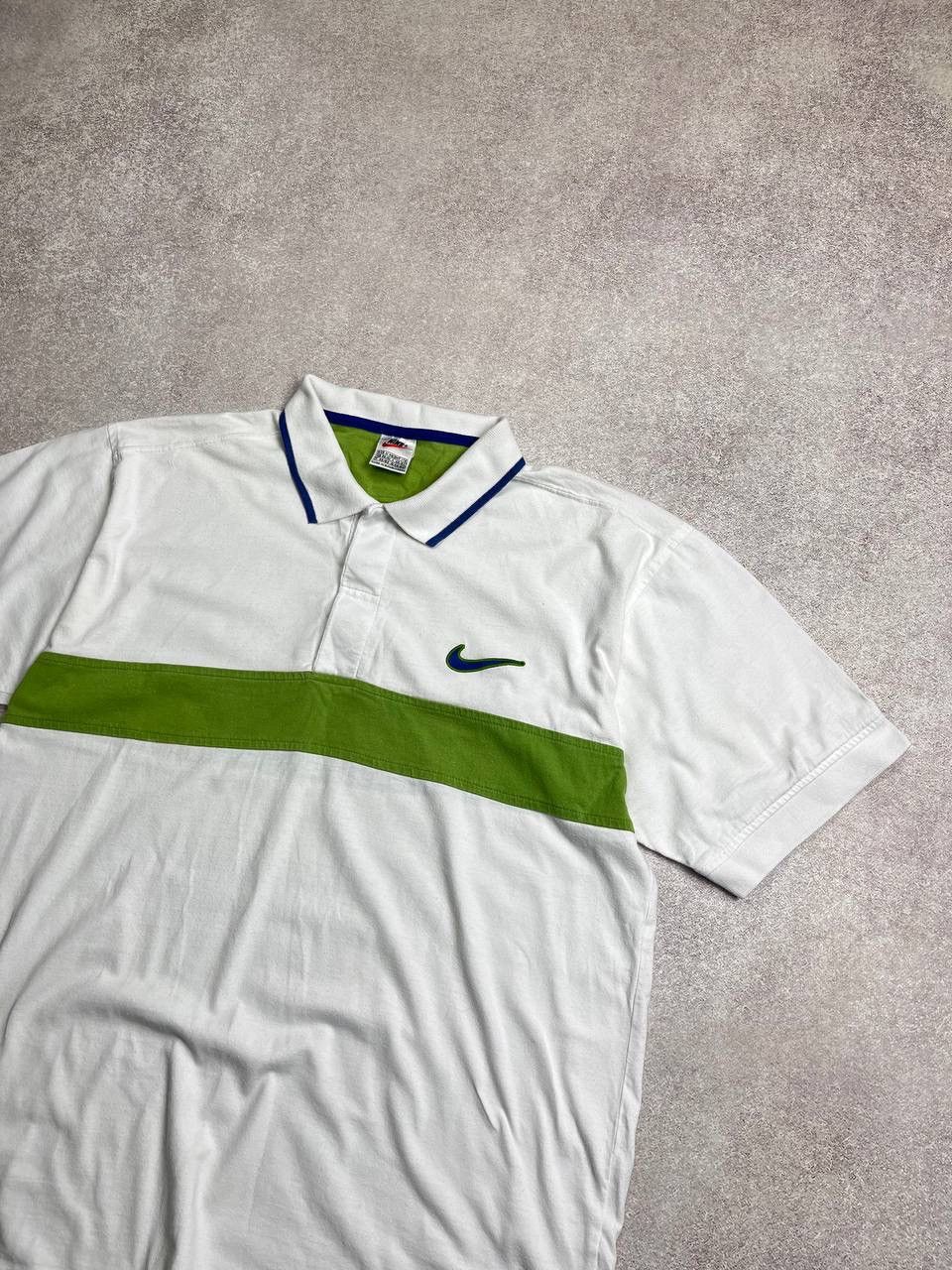Nike Vintage 90s Nike Swoosh Rare Polo Shirt Y2K L Size US M / EU 48-50 / 2 - 2 Thumbnail