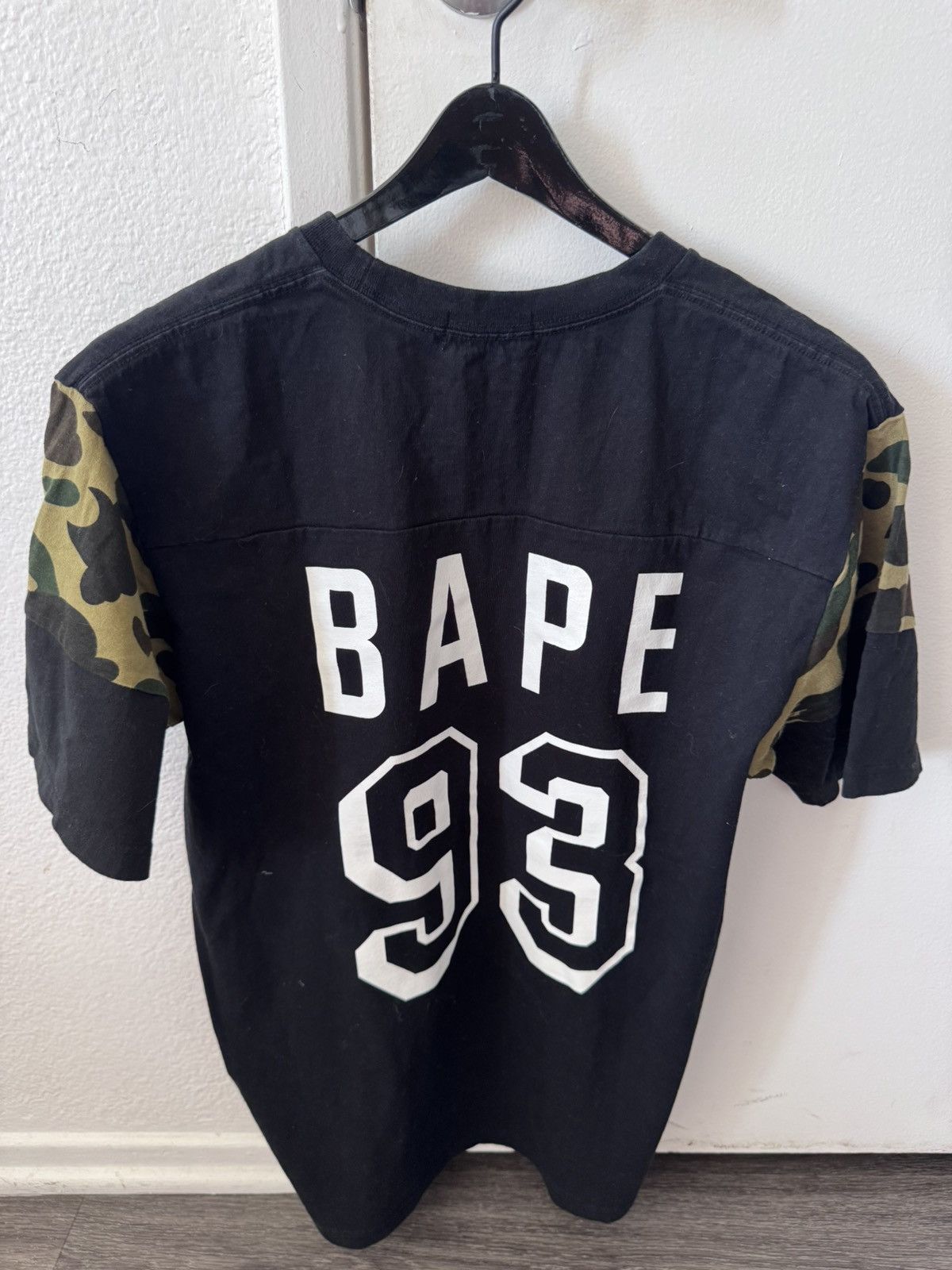 Bape Bape Camo Sleeve Jersey Style Tee Shirt Size US L / EU 52-54 / 3 - 2 Thumbnail