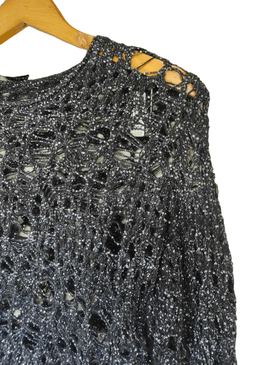 Saint Laurent Paris Saint Laurent Paris Spider Knitted Metalic Size US M / EU 48-50 / 2 - 5 Thumbnail