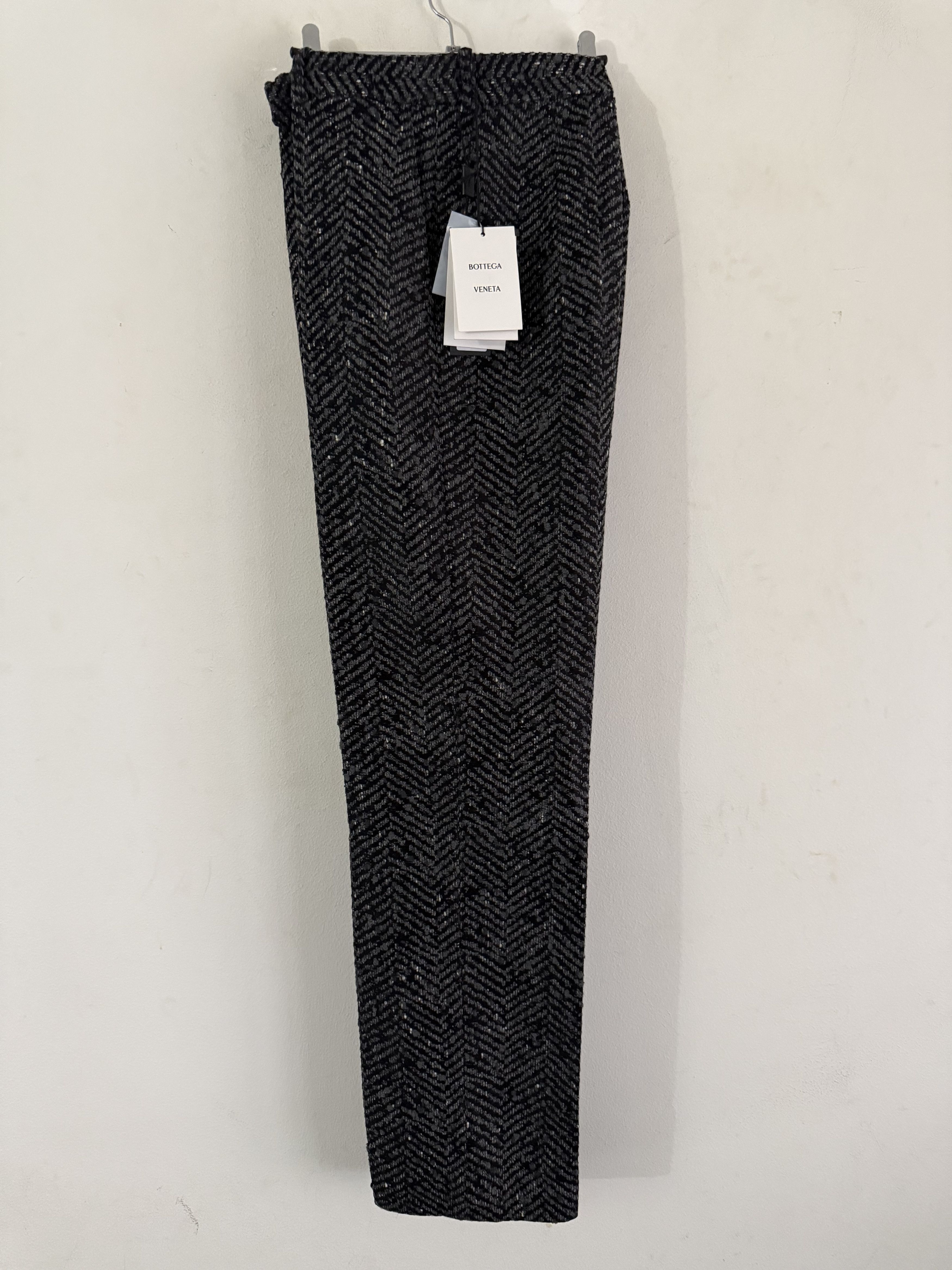 Bottega Veneta Runway FW '22 Herringbone Wool-Blend Pants Size 42R - 4 Thumbnail