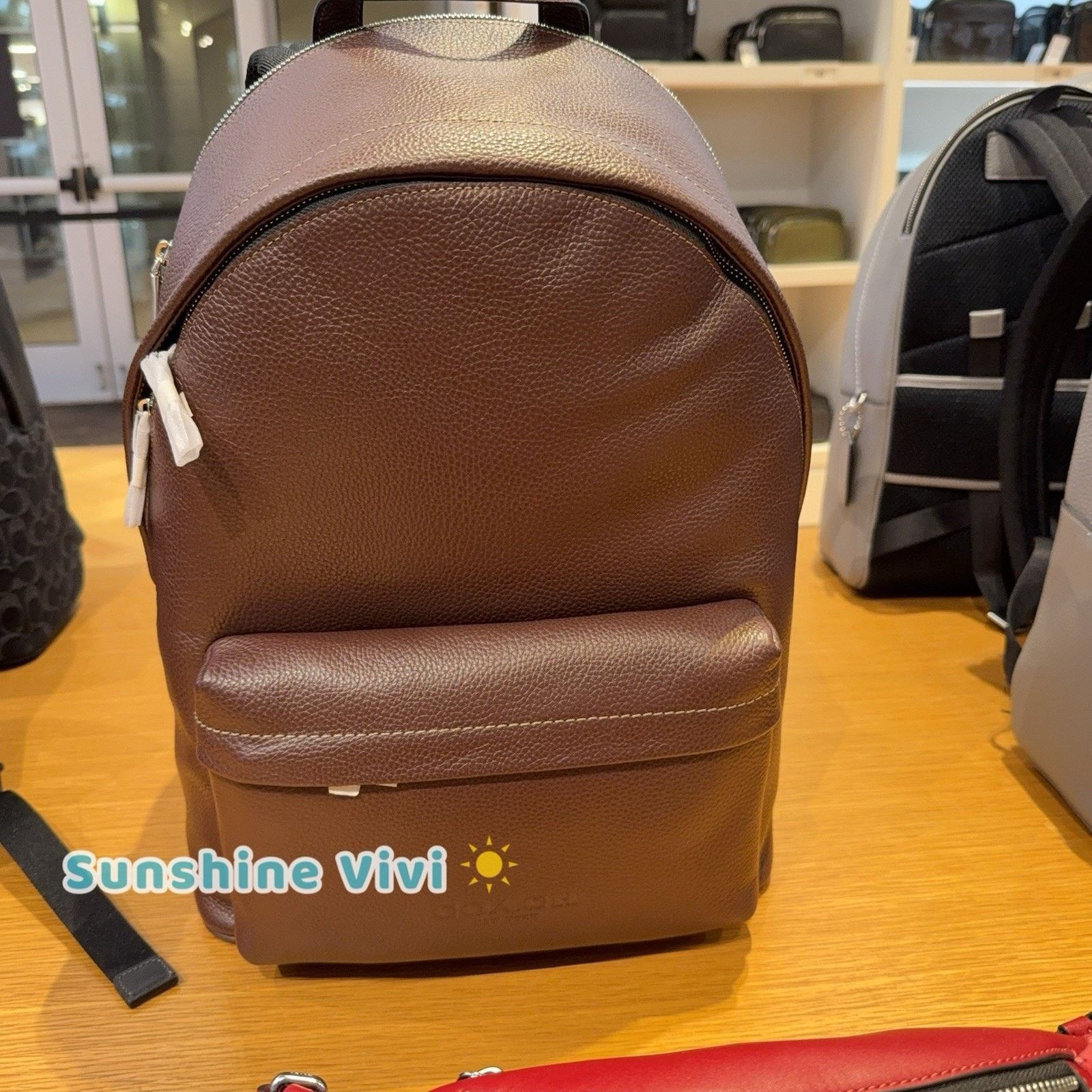 Coach NWT Coach Taylor Backpack In Leather Silver/Maple CDX93 Size ONE SIZE - 1 Thumbnail