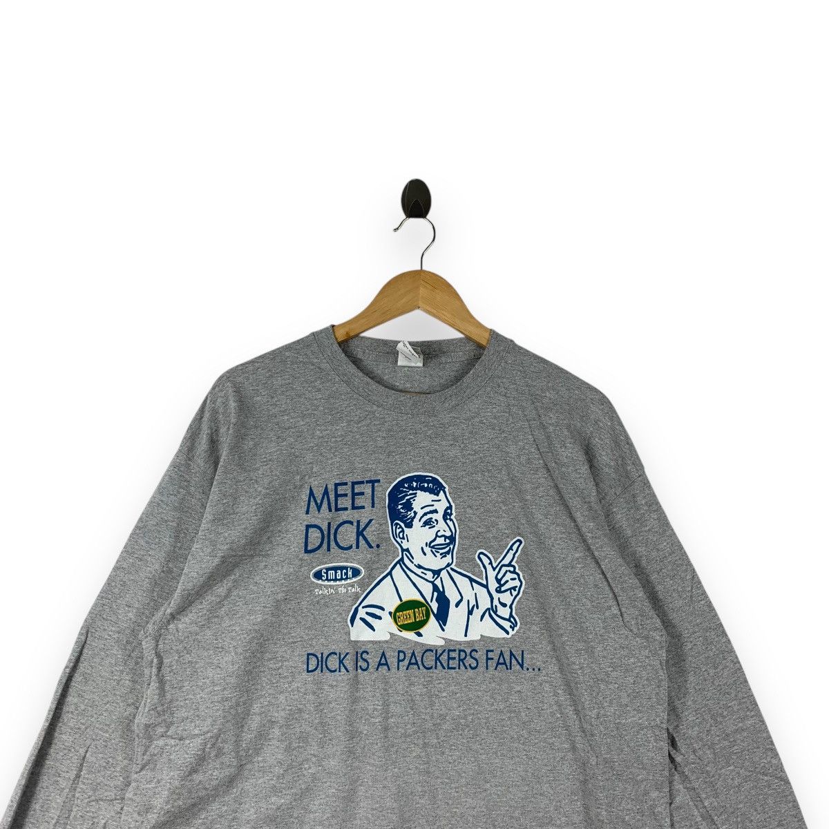 Vintage Vintage GREEN BAY PACKERS NFL Meet Dick Tee Shirt Long Size US XL / EU 56 / 4 - 2 Thumbnail