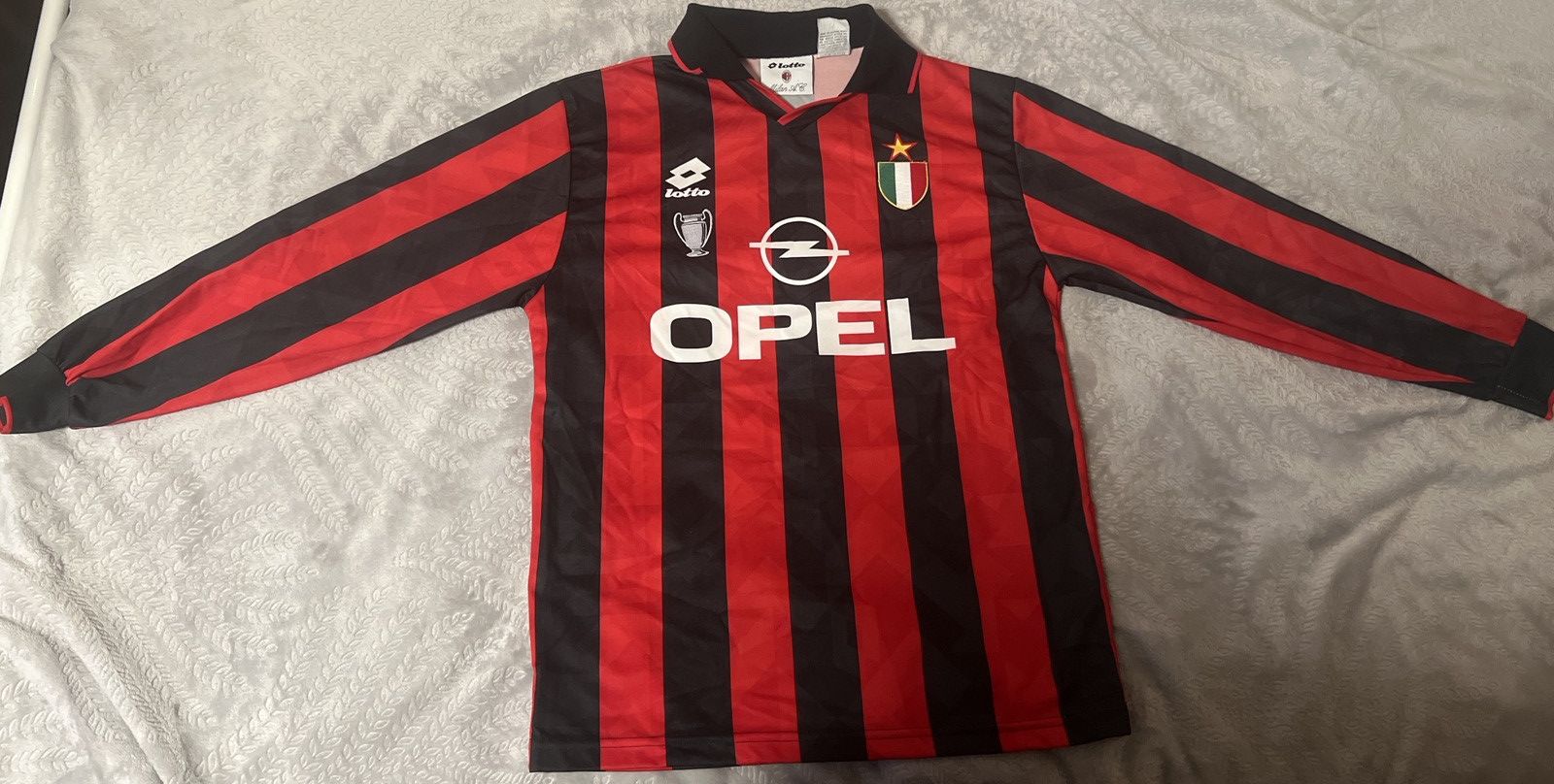 Lotto Sport Vintage AC Milan 1994/1995 Home Jersey Long Sleeve Size US S / EU 44-46 / 1 - 1 Thumbnail