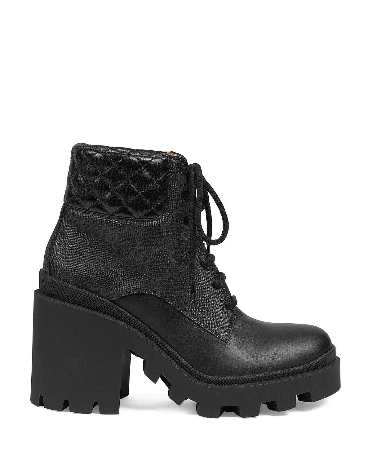 Gucci o1s1wg110225 Women's GG Ankle Boots in Black Size US 10 / IT 40 - 1 Thumbnail
