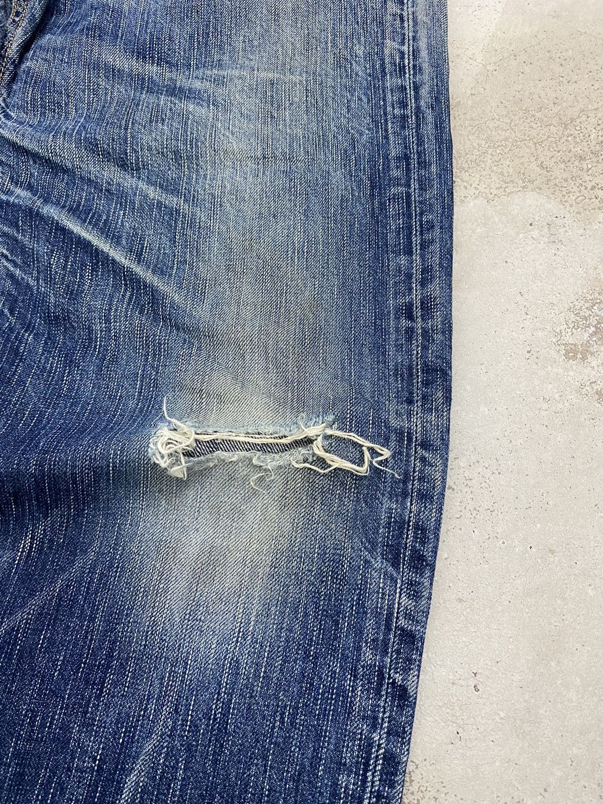 Le Grande Bleu (L.G.B.) Vintage Edwin Japan 503 Blue Trip Slim Whisker Washed Size US 32 / EU 48 - 9 Thumbnail