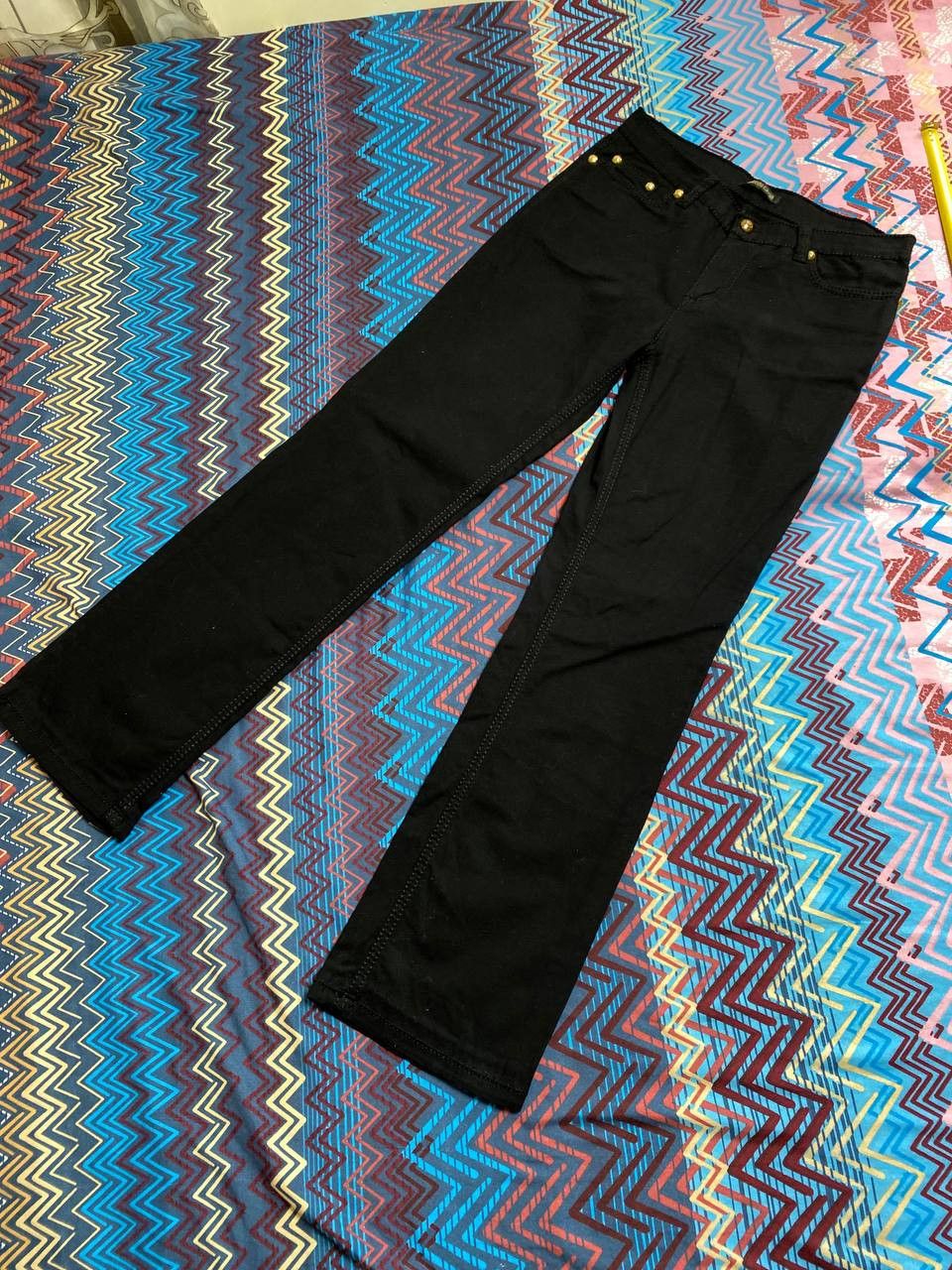 Roberto Cavalli × Vintage Avant Garde Classic Roberto Cavalli Denim Y2k Opium Retro Size 28" / US 6 / IT 42 - 11 Thumbnail