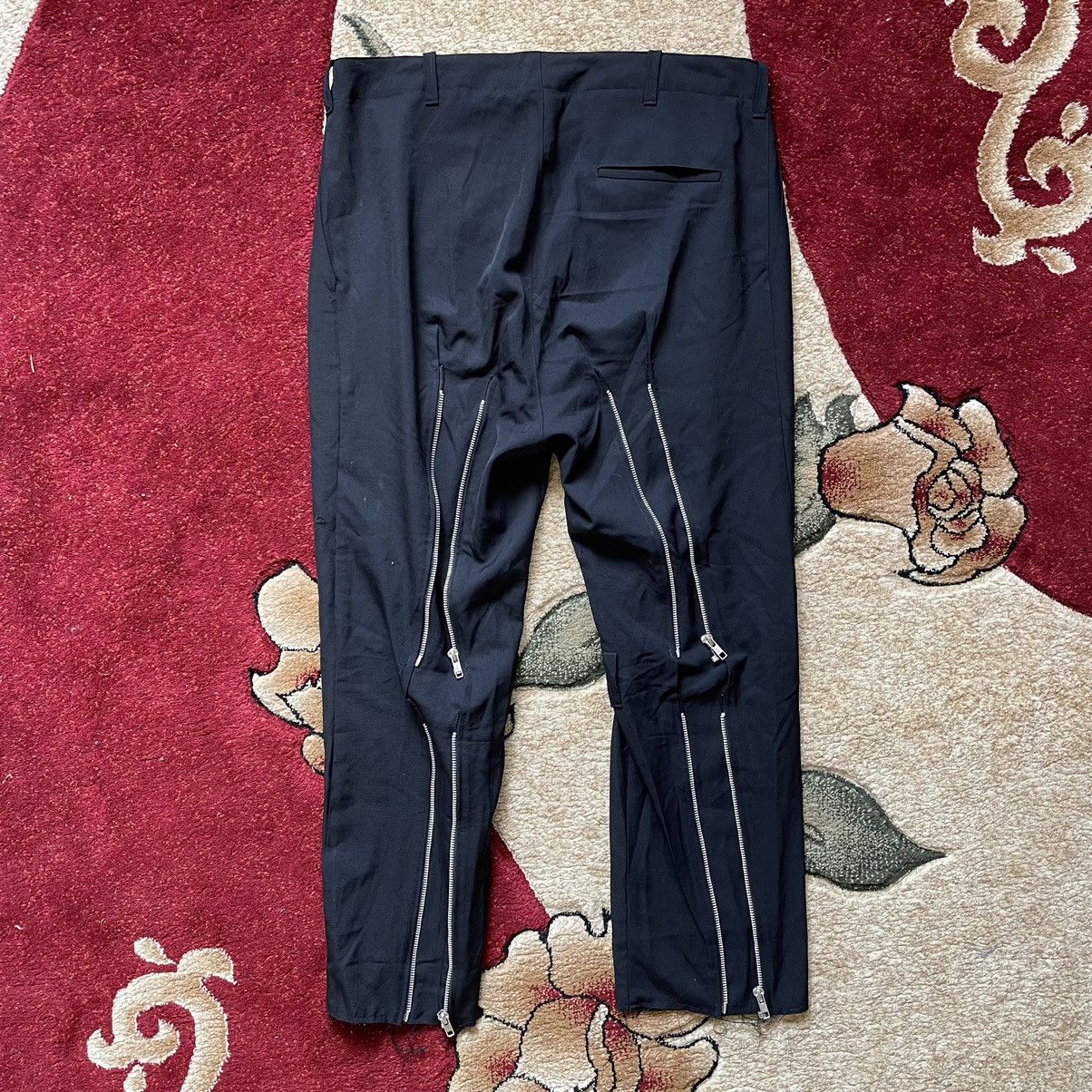 Designer × Japanese Brand × Vintage SLACK PANTS ZIP UP PUNK OUTFIT Size US 35 - 1 Thumbnail