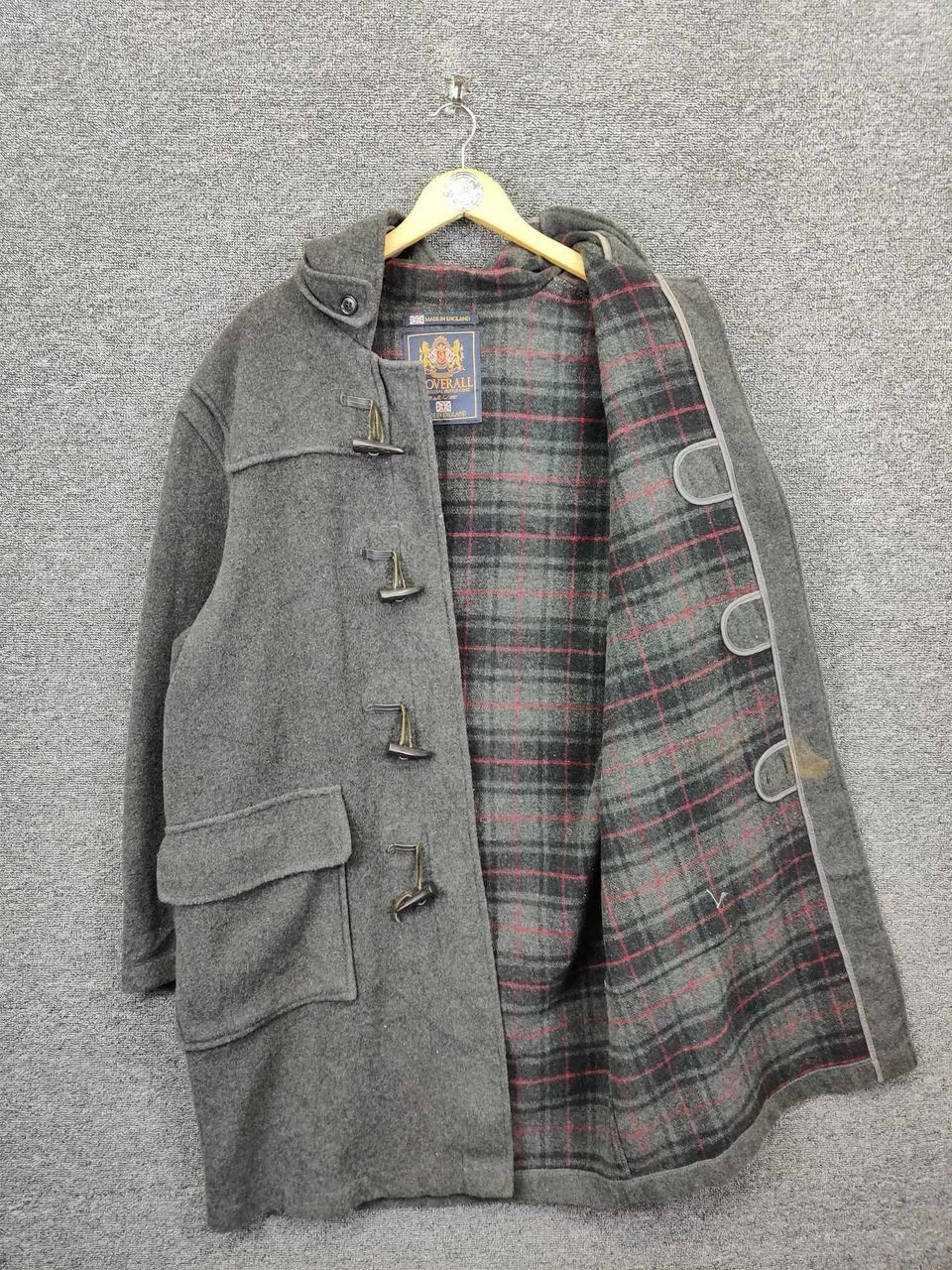 Gloverall Vintage 90's Gloverall England Wool Heavy Duffle Long Coat Size US L / EU 52-54 / 3 - 7 Thumbnail
