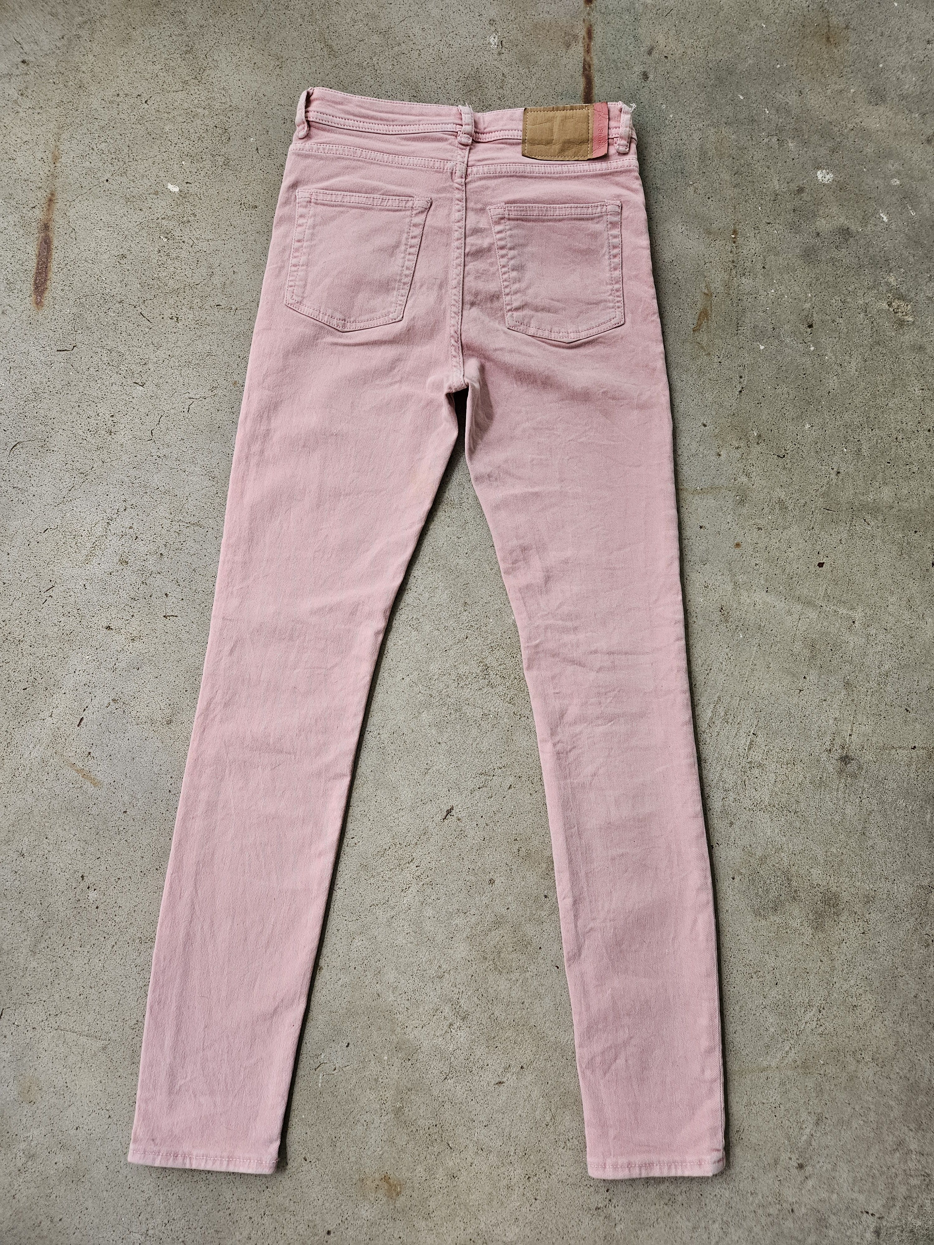 Acne Studios Blå Konst Peg Milk Pink Straight Leg Denim Jeans Size US 26 / EU 42 - 2 Thumbnail