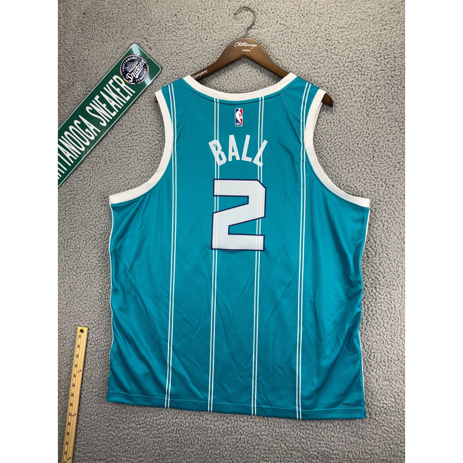 Nike Nike Jordan Hornets Lamelo Ball Basketball Jersey Mens 2XL Size US XXL / EU 58 / 5 - 6 Thumbnail