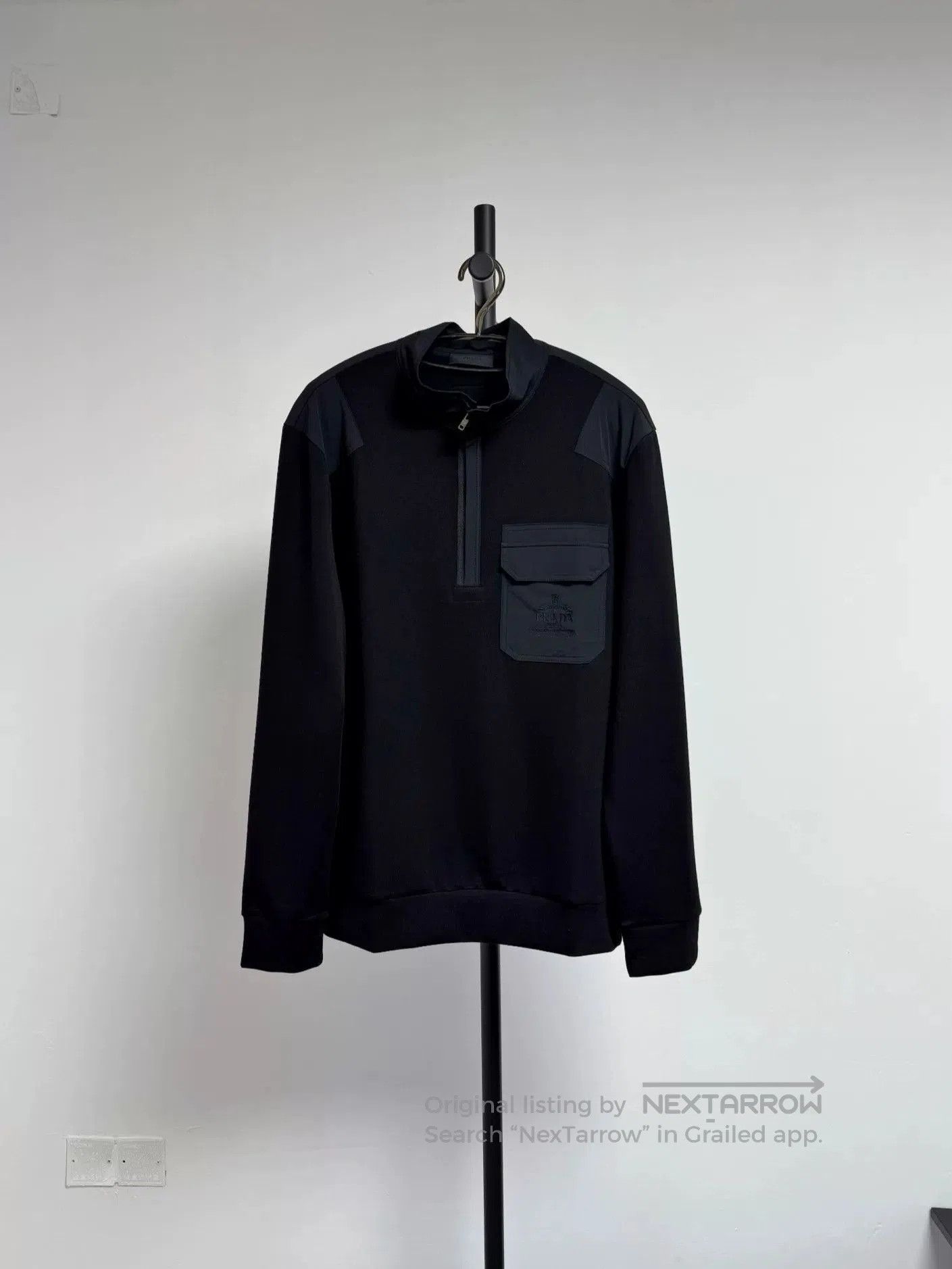 Prada PRADA Black Sweatshirt XL New. Size US XL / EU 56 / 4 - 1 Thumbnail