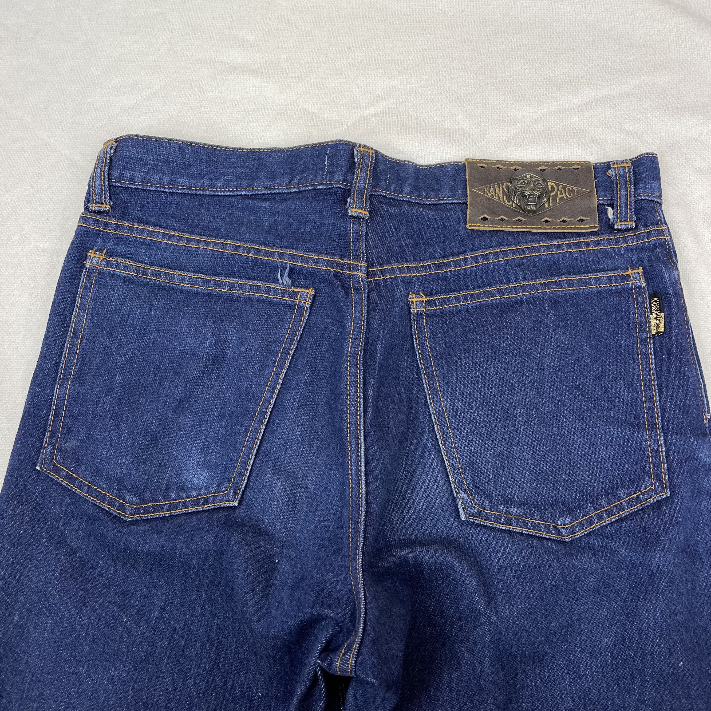 Kansai Yamamoto KANSAI IMPACT Denim Jeans Rare Design #1152/AO Size US 31 - 14 Thumbnail