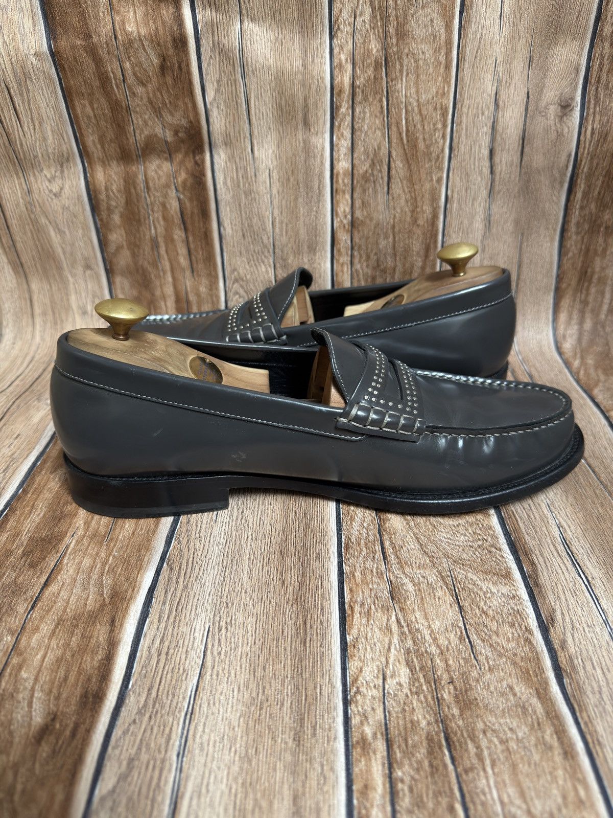 Saint Laurent Paris 🔥🔋fw13 studded Germain penny loafers Size US 10 / EU 43 - 8 Thumbnail