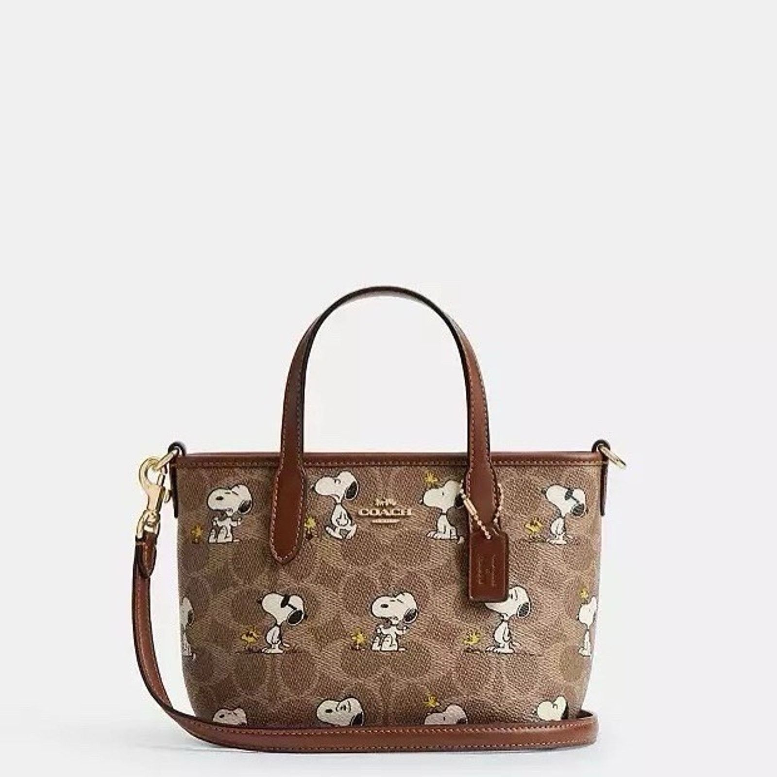 Coach NWT Coach X Peanuts City Mini Tote Bag Snoopy BS83 Size ONE SIZE - 5 Thumbnail