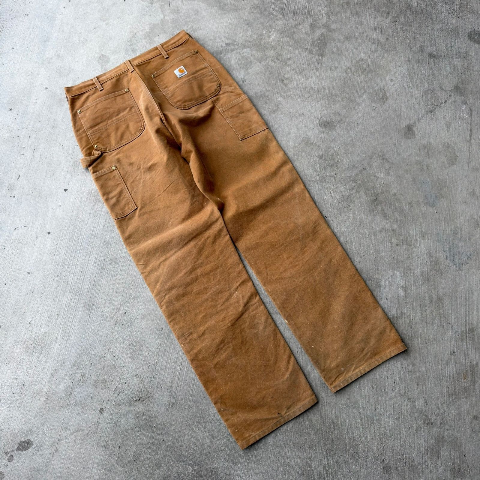 Carhartt × Vintage Carhartt brown double knee work wear carpenter pants Size US 34 / EU 50 - 4 Thumbnail