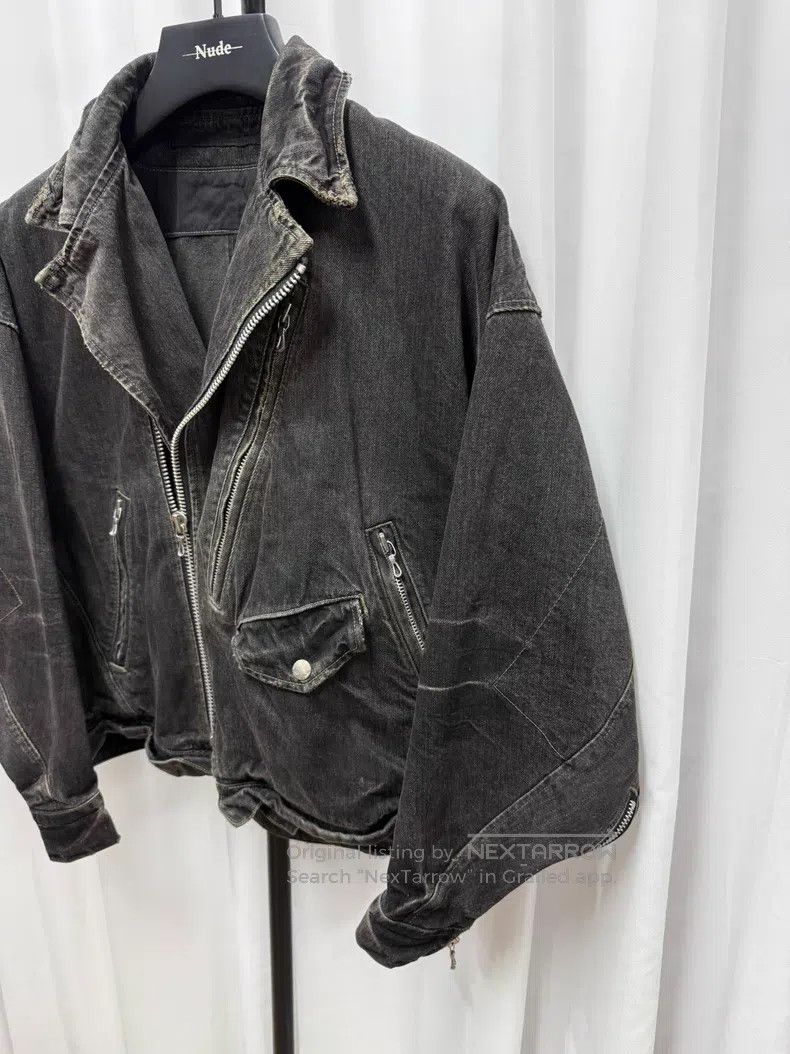 Julius Julius Distressed washed denim jacket Size US S / EU 44-46 / 1 - 2 Thumbnail