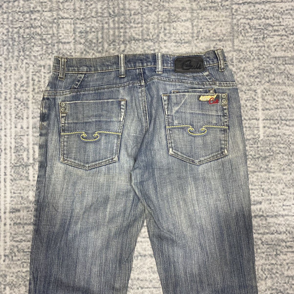 If Six Was Nine × Japanese Brand × Le Grande Bleu (L.G.B.) Flare☠️Blue Cult Washed Bootcut Cowboy Punk Jeans 90s Size US 30 / EU 46 - 10 Thumbnail