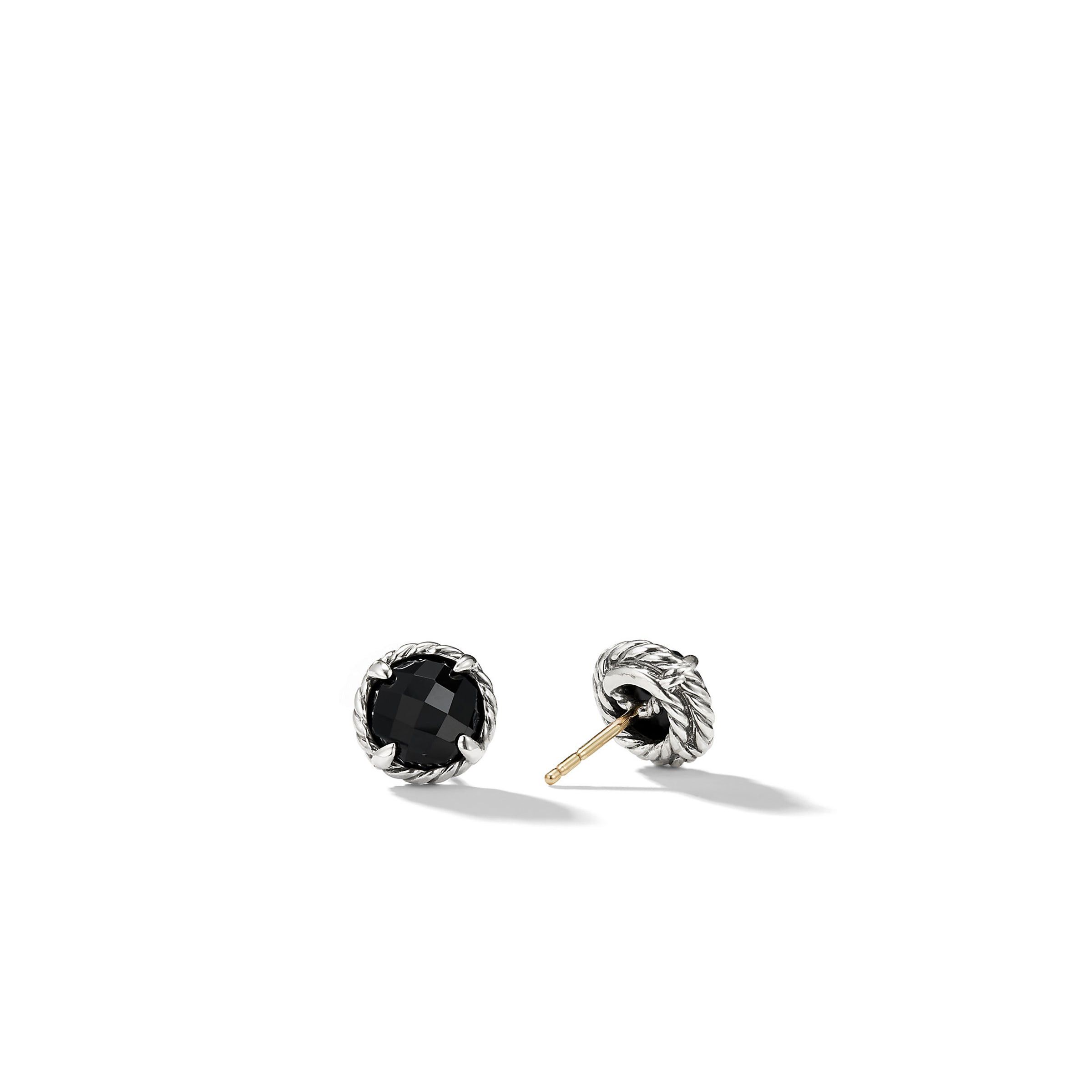 David Yurman o1w1db11025 E11982 Earrings in Silver/Black Size ONE SIZE - 2 Thumbnail