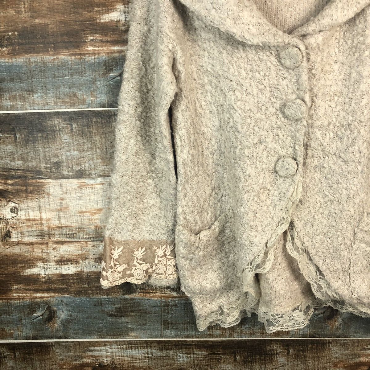 Homespun Knitwear Axes Femme Brown Cardigan Knitwear #A1856 Size S / US 4 / IT 40 - 7 Thumbnail