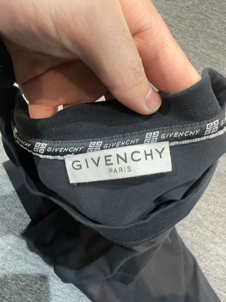 Givenchy Givenchy Black Destroyed Loho Short-sleeved Shirt Size US L / EU 52-54 / 3 - 4 Thumbnail