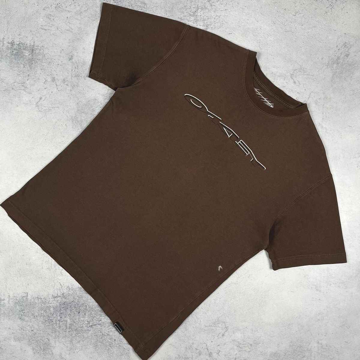 Oakley Vintage Oakley Software big logo brown tee 2000’s Size US S / EU 44-46 / 1 - 1 Thumbnail