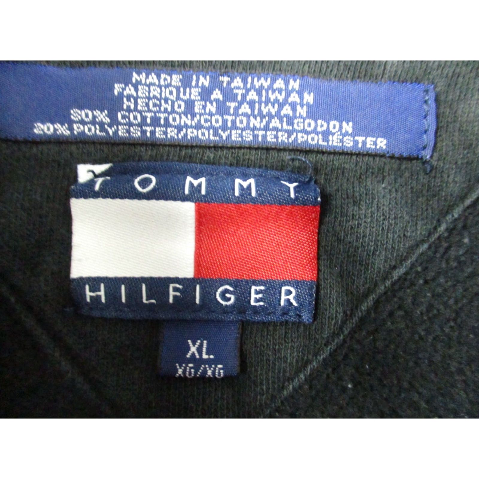 Tommy Hilfiger VINTAGE Tommy Hilfiger Men’s Pullover XL 1/4-Zip Gray Green Fleece Knit Mock Neck Sweater Size US XL / EU 56 / 4 - 4 Thumbnail