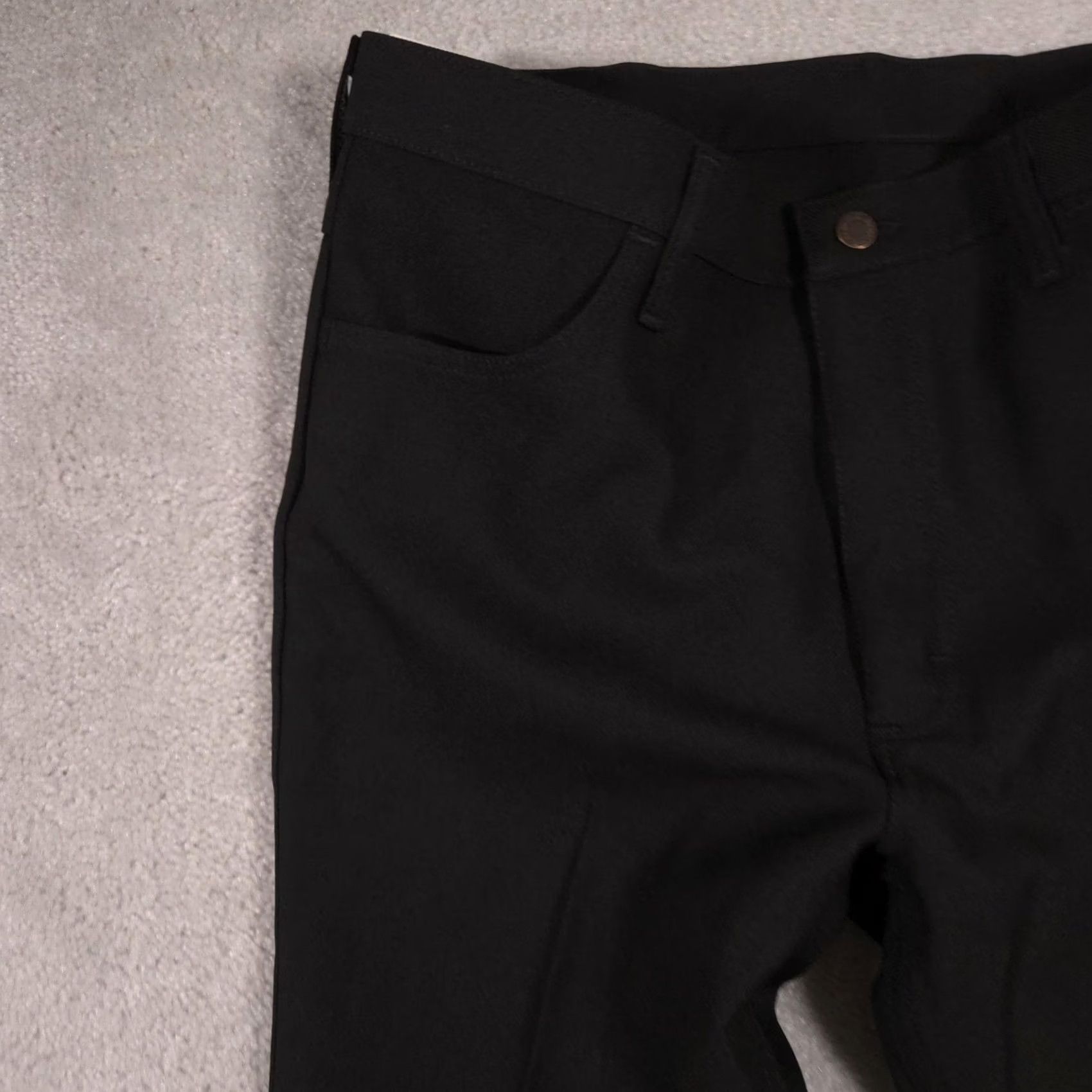 Wrangler Wrangler Jeans Mens 36x32 Black Denim Regular Fit Straight Leg Dark Wash Size US 36 / EU 52 - 4 Thumbnail