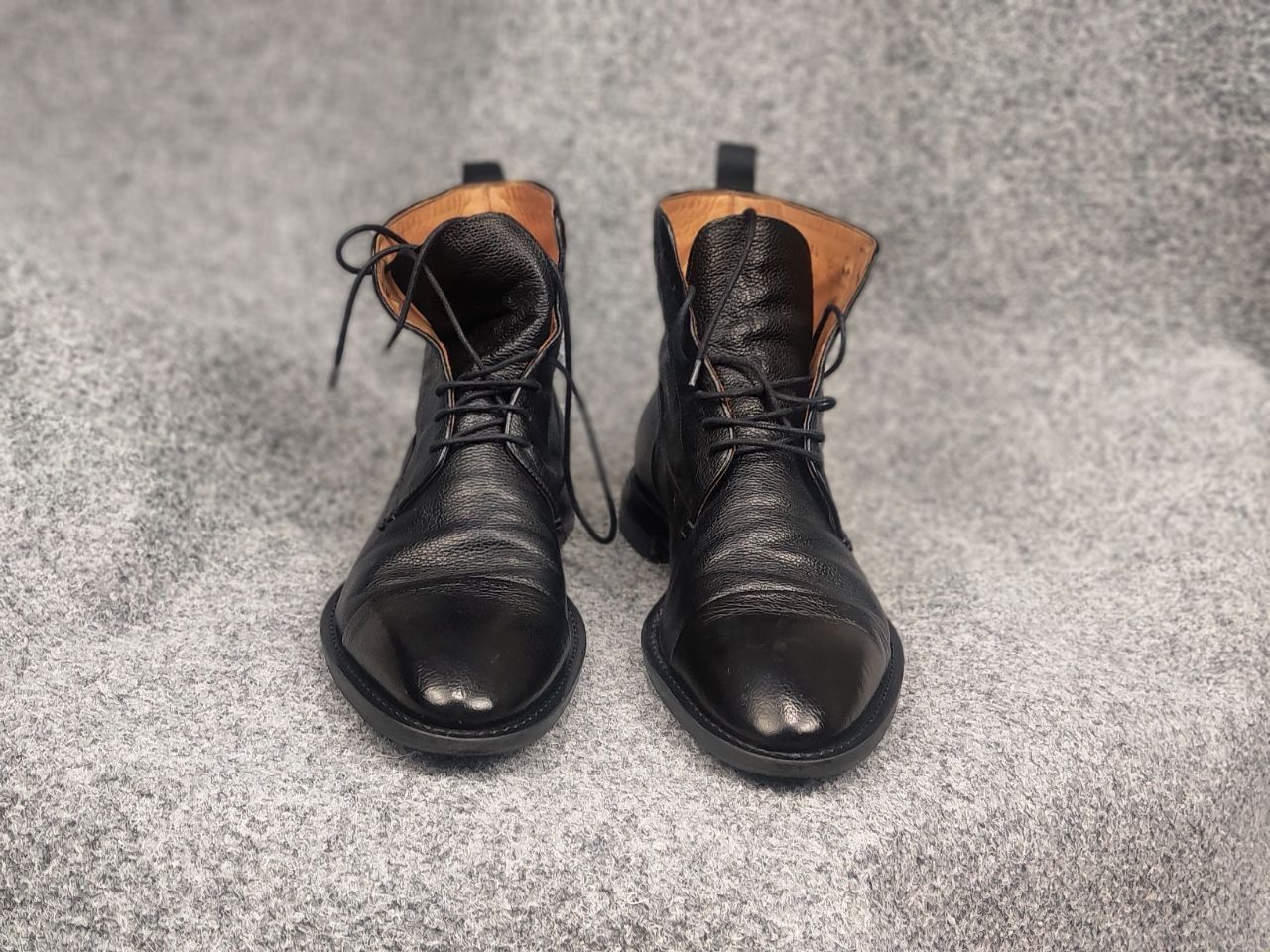 Oliver Sweeney Oliver Sweeney Cagnano Black Leather Ankle classic Boots Size US 10.5 / EU 43-44 - 4 Thumbnail