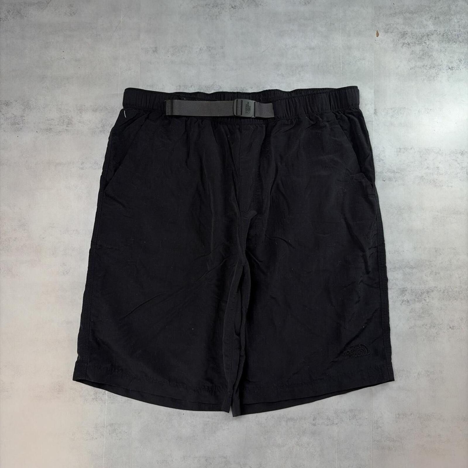 Y2K Black The North Face Baggy Surf Board Shorts