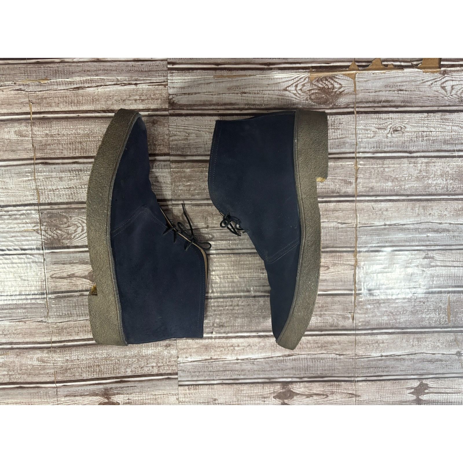 Sanders Sanders James Bond Suede Chukka boots size 13 D color navy m Size US 13 / EU 46 - 4 Thumbnail