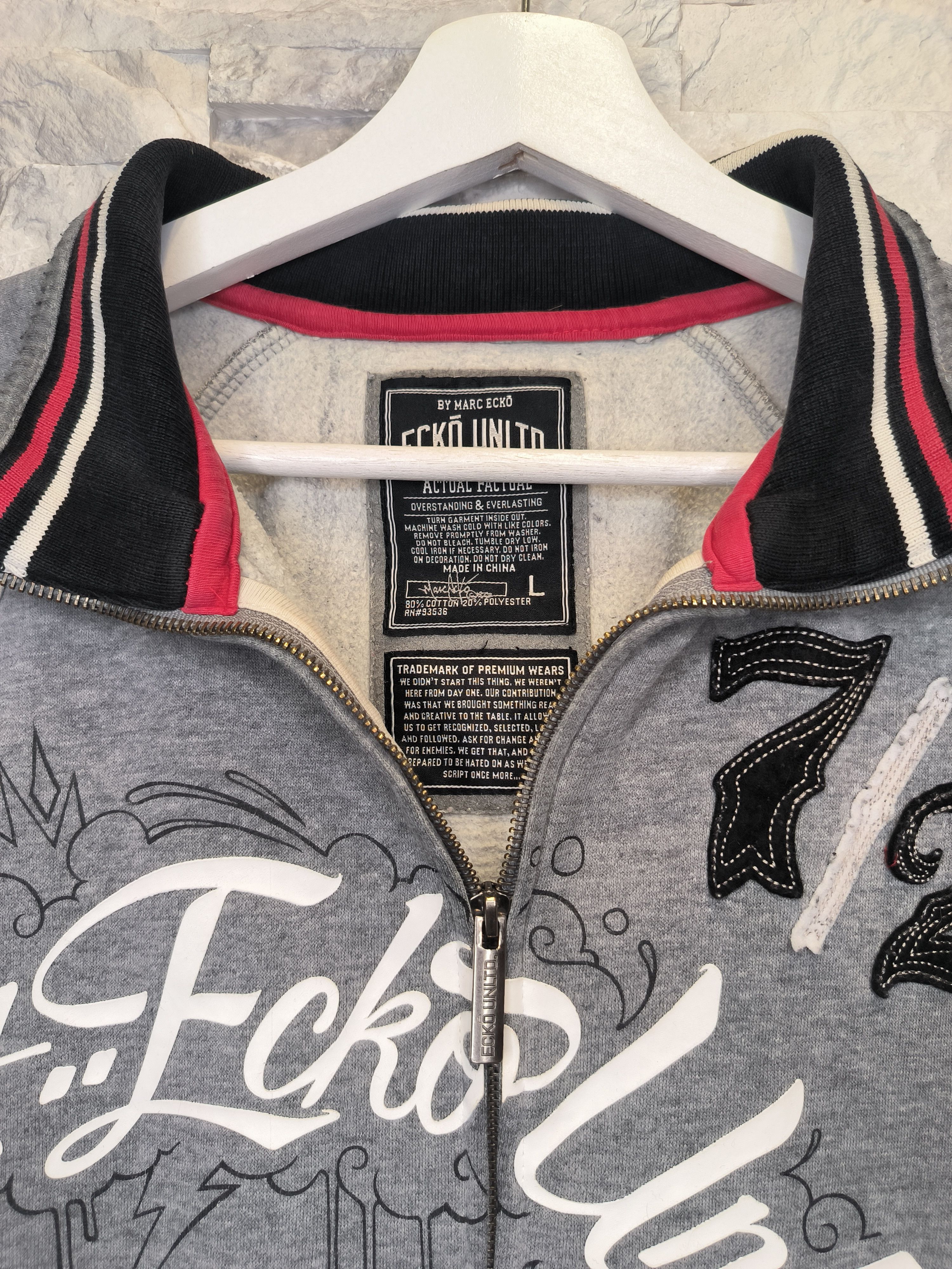 Ecko Unltd. Vintage Ecko Zip Sweatshirt Logo Gray Size US M / EU 48-50 / 2 - 4 Thumbnail