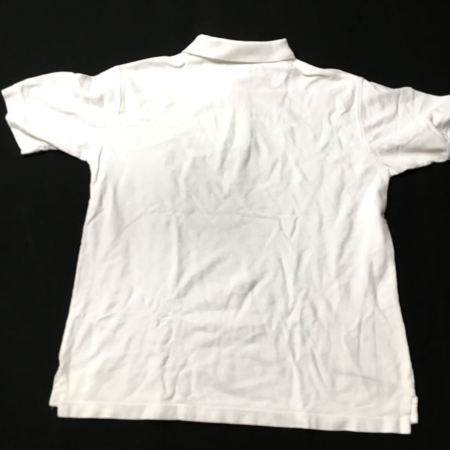 U.S. Polo Assn. US Polo Assn. Men's Polo Shirt L White 100% Cotton Short Sleeve Logo Striped Casual Vintage: No Size US L / EU 52-54 / 3 - 7 Thumbnail